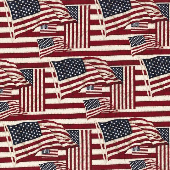Fabric Traditions Flags On Tea Stain Cotton Fabric Michaels fabric-traditions-flags-on-tea-stain-cotton-fabric-michaels